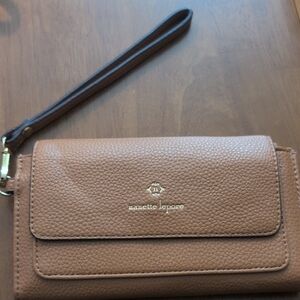 Nanette Lepore Tan Wristlet Clutch